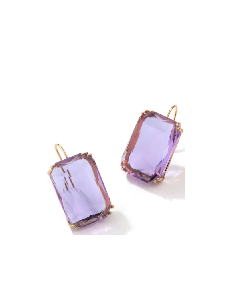 Accessory Concierge Ice Block Earrings - Lavender