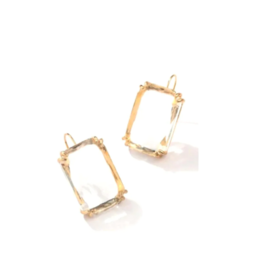 Accessory Concierge Ice Block Earrings - Clear