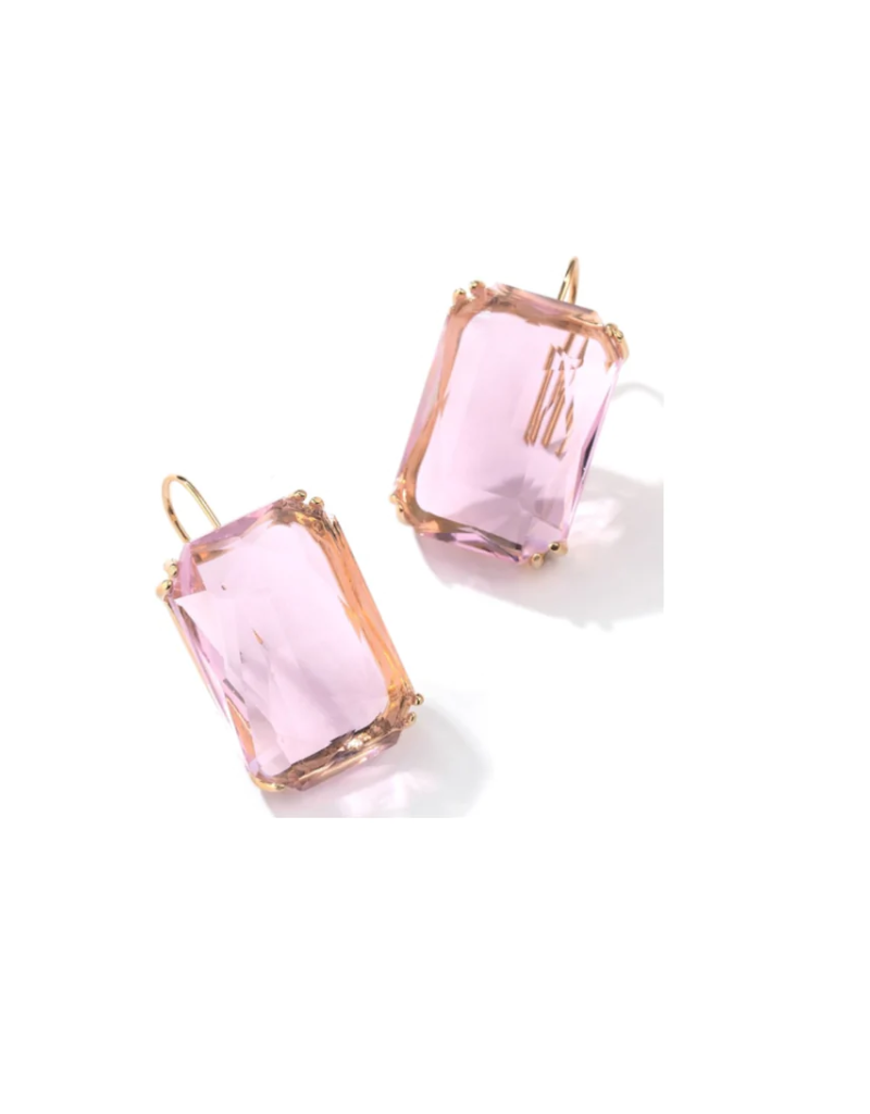 Accessory Concierge Ice Block Earrings - Pink