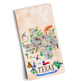 Green Box Art Texas Pride Towel