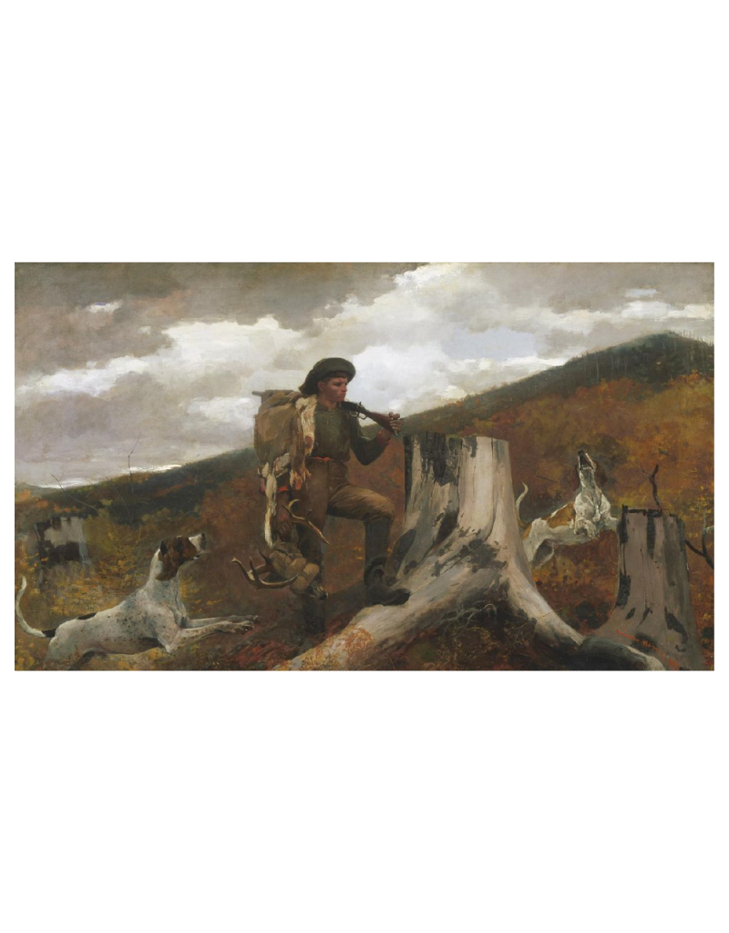 Poster Print A Huntsman and Dogs