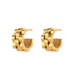 Accessory Concierge Gold Watchband Hoops