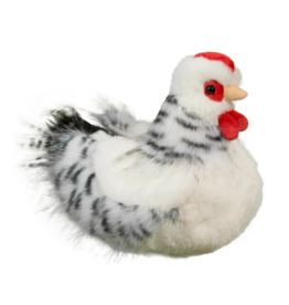 Douglas Toys Salty Black and White Hen