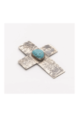 J. Alexander Stamped Cross with Turquoise