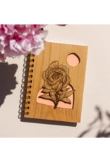 hereafter Blooming Peony Wood Journal/Sketchbook