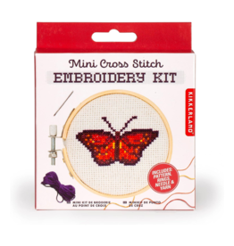Mini Cross Stitch Embroidery Kit - Butterfly