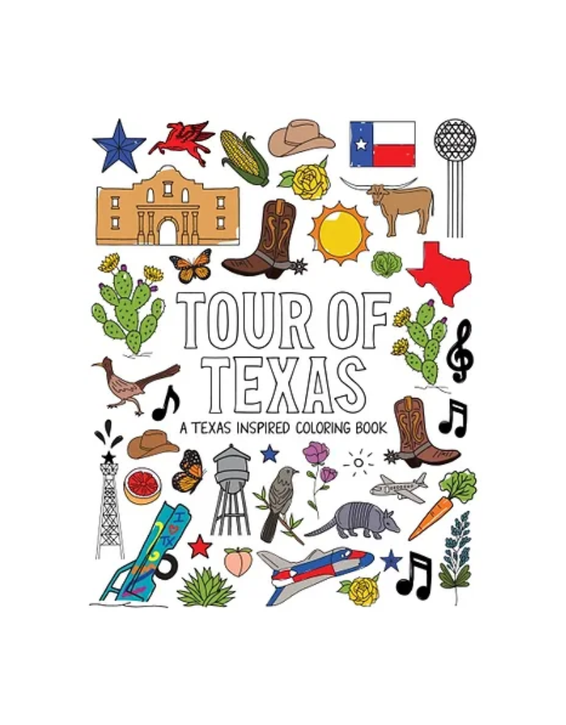 Great Texas Line Press Tour of Texas Coloring Book