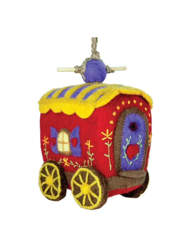 DZI Handmade Wagon Birdhouse