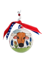 Glory Haus Longhorn God Bless Texas Ornament