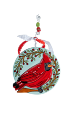 Glory Haus Cardinal Wreath Flat Ornament