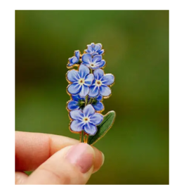 The Gray Muse Forget-Me-Not Enamel Pin
