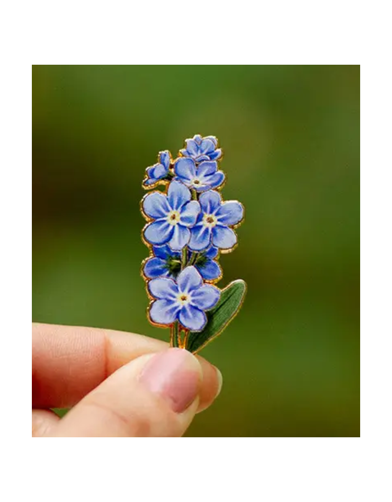 The Gray Muse Forget-Me-Not Enamel Pin