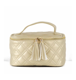 Royal Standard SALE Gold Quilted Train Case