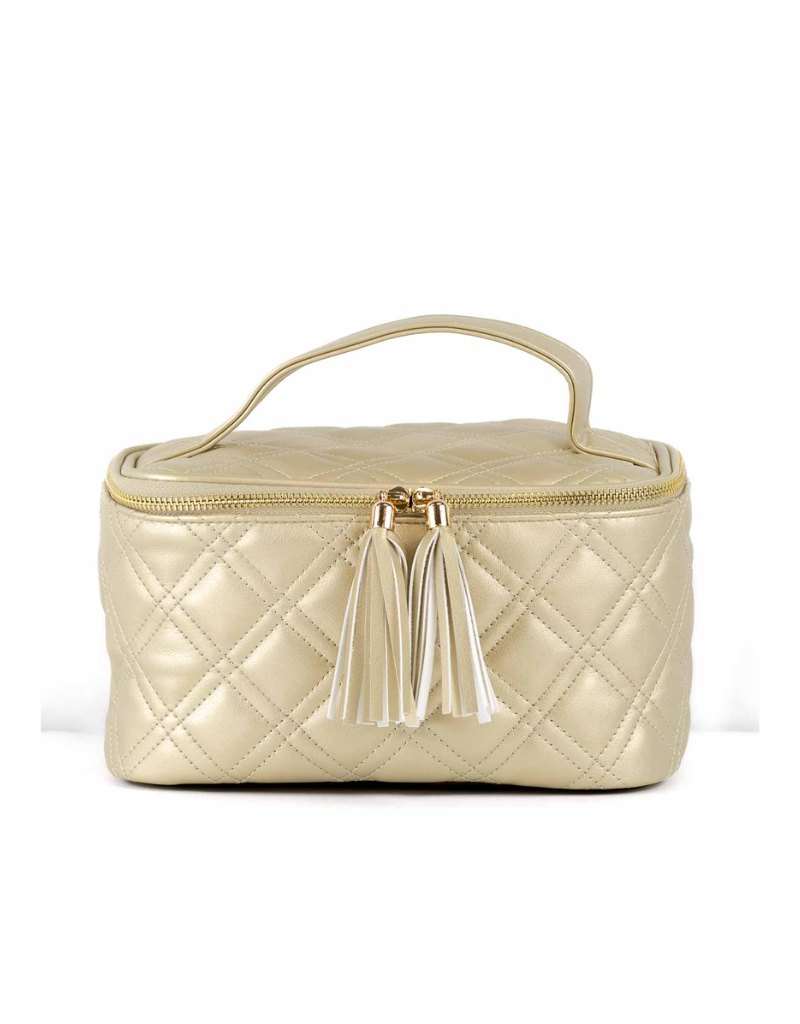 Royal Standard SALE Gold Quilted Train Case