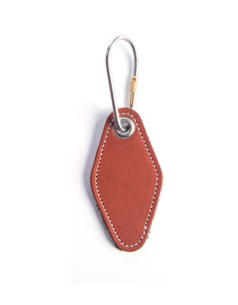 h barnes & co Hotel Key Ring with Chestnut Leather