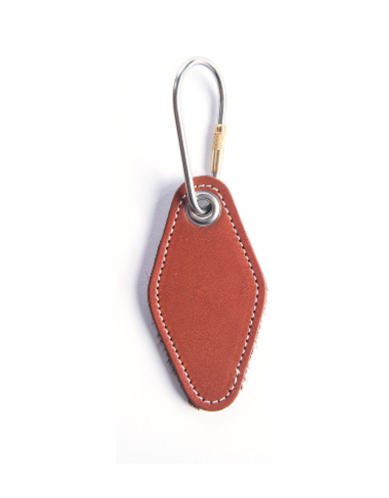 h barnes & co SALE Hotel Key Ring with Chestnut Leather