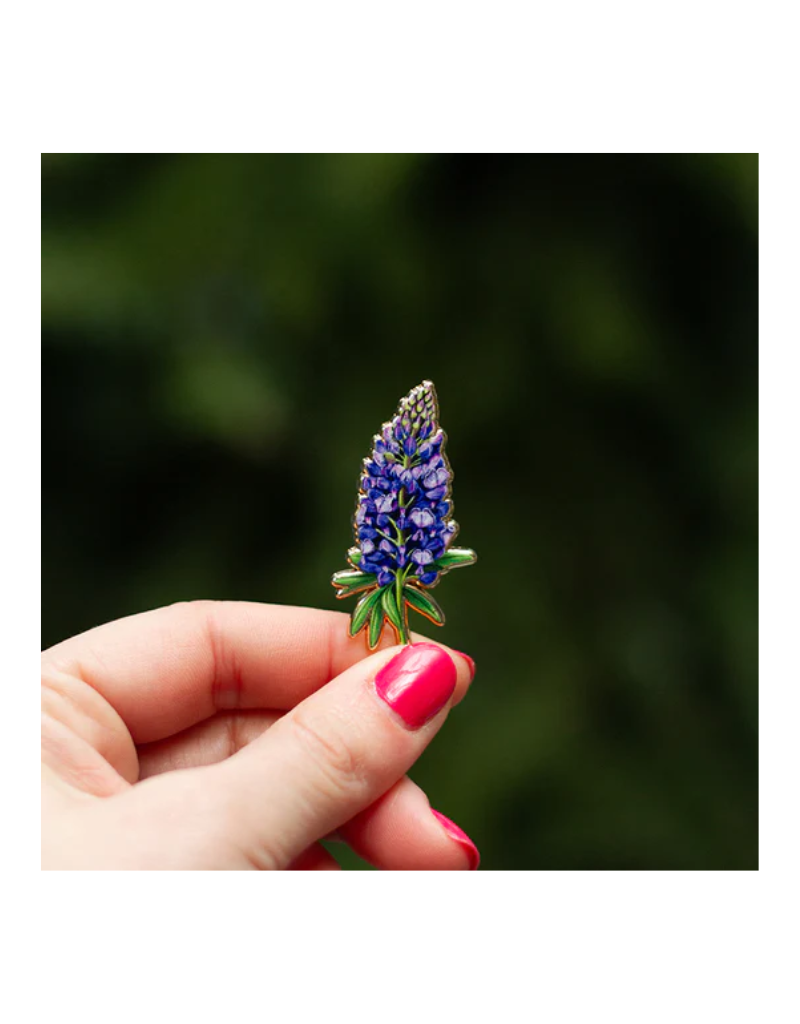 The Gray Muse Lupine Enamel Pin
