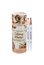 Peter Pauper Press 24 Studio Series Dual-Tip Skin Tone Markers