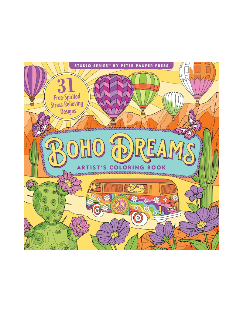 Peter Pauper Press Boho Dreams Coloring Book