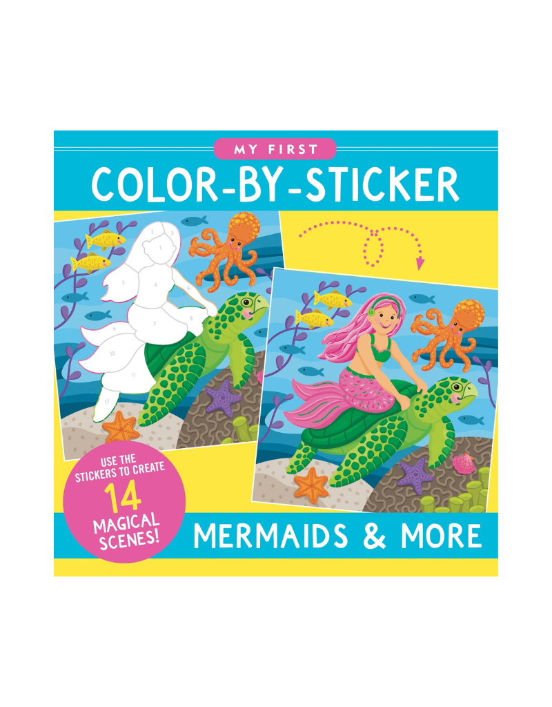 Peter Pauper Press Mermaids Color by Sticker Book