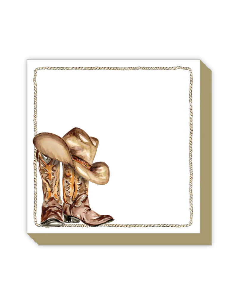 Rosanne Beck Collections Boots and Hat Notepad