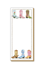 Rosanne Beck Collections Colorful Cowboy Boots Skinny Notepad