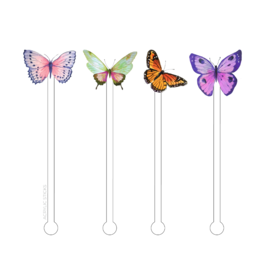 Acrylic Sticks SALE Butterflies Acrylic Stir Sticks