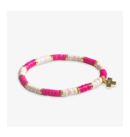 Ink + Alloy Grace Hot Pink/Ivory Bracelet