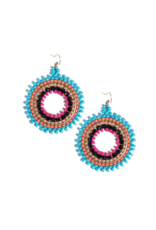 Ink + Alloy Lulu Circles Turquoise Earrings