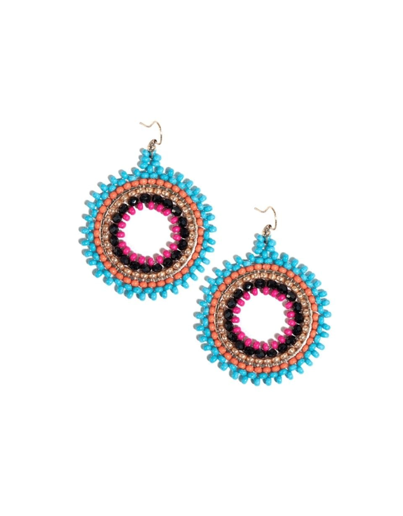 Ink + Alloy Lulu Circles Turquoise Earrings