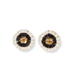 Ink + Alloy Rowan Circles Black Earrings