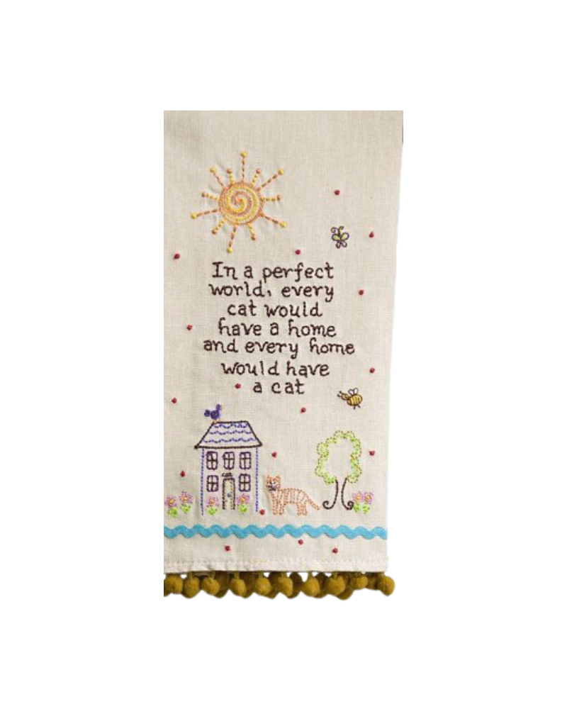 Natural Life Towel Perfect World Cat