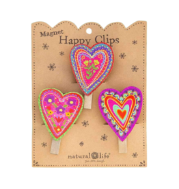 Natural Life Magnet Happy Hearts