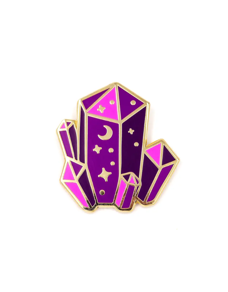 These Are Things Pink Crystals Enamel Pin