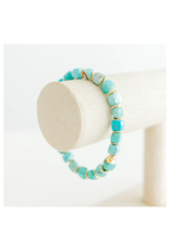 Kori Green Faceted Turq Bracelet