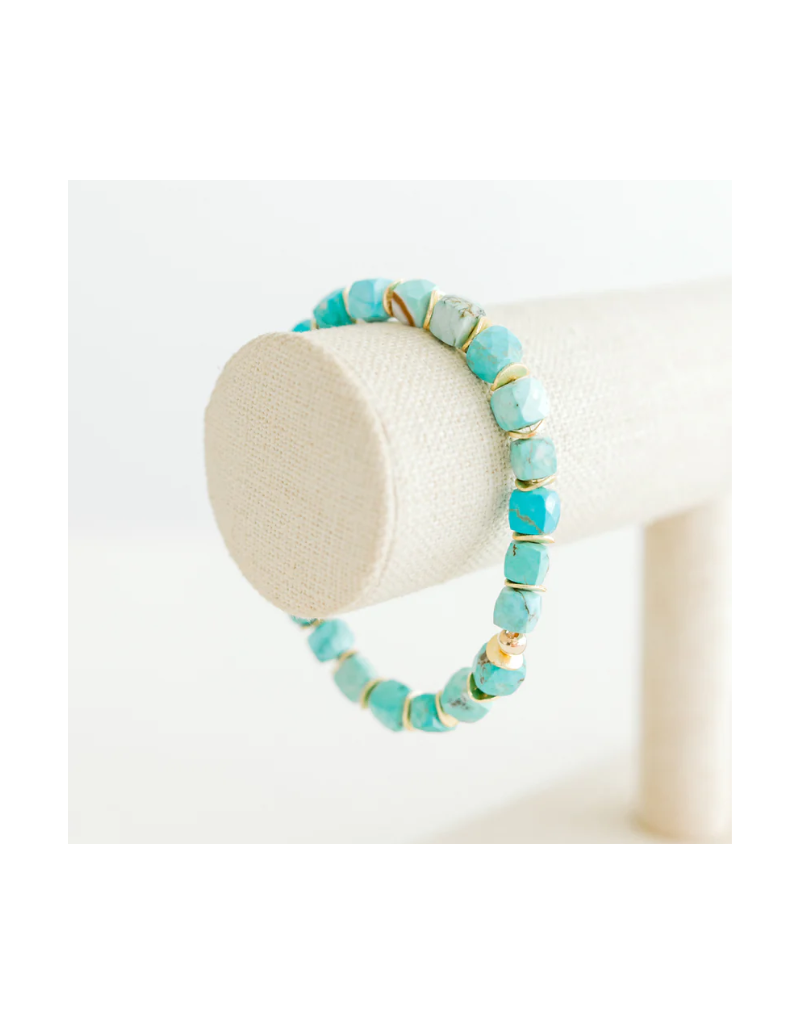 Kori Green Faceted Turq Bracelet