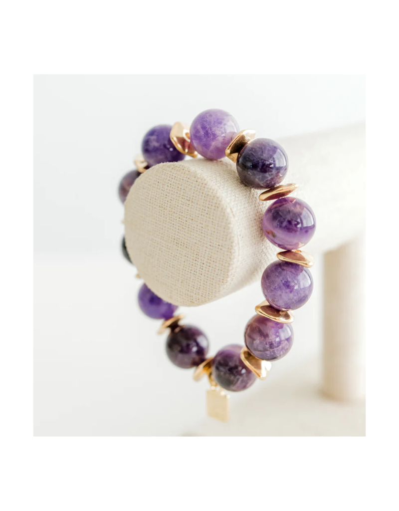 Kori Green 1x1 Amethyst Bracelet