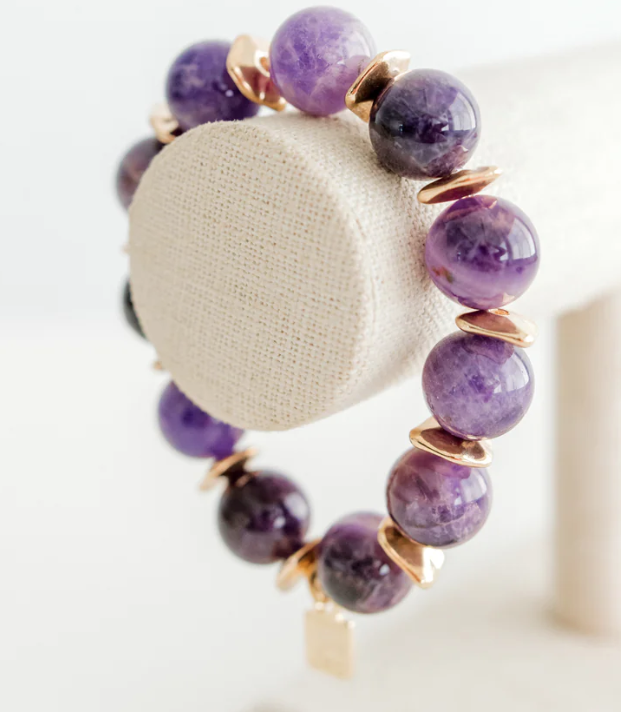 Kori Green 1x1 Amethyst Bracelet