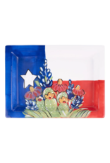 Glory Haus Texas Flag Wildflower Trinket Tray