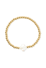 Splendid Iris Quatrefoil Gold Bracelet