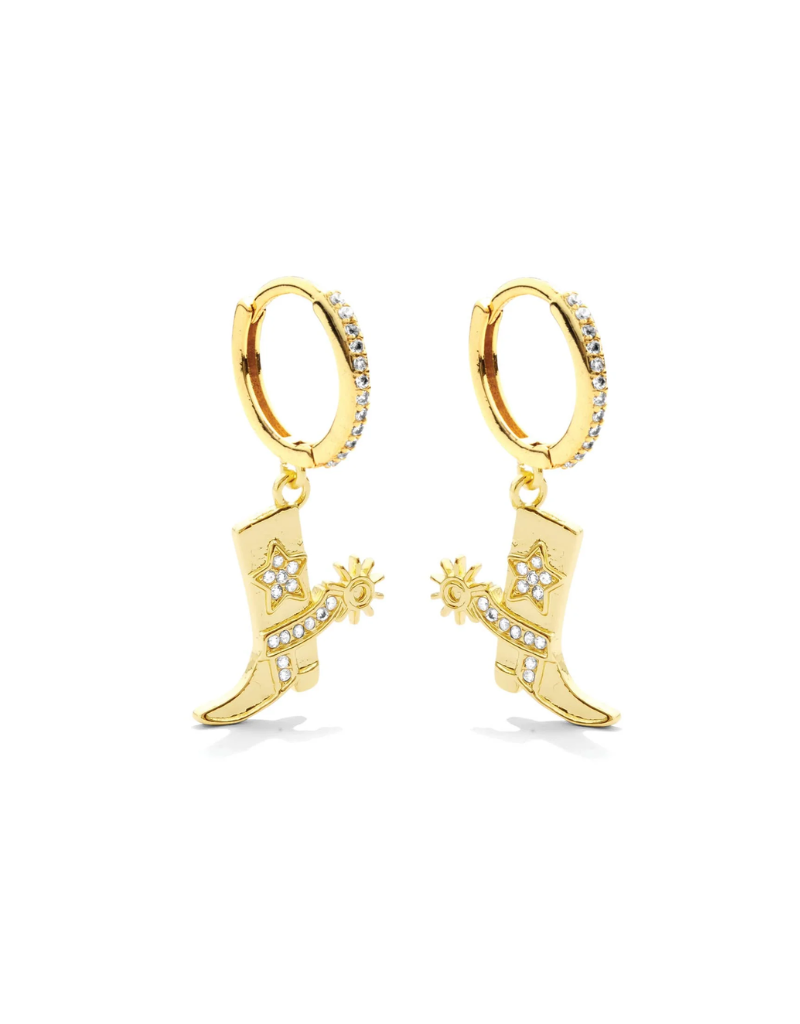 Splendid Iris Pave Huggie with Boot Earring