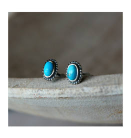 Sowell Jewelry Fala Turquoise Stud Earrings