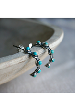 Sowell Jewelry Sam Turquoise Hoop Earrings