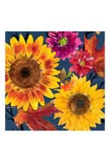 Boston International Fall Flowers Paper Cocktail Napkins