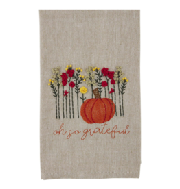 Mudpie Grateful French Knot Towel