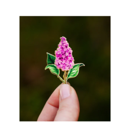 The Gray Muse Lilac Enamel Pin