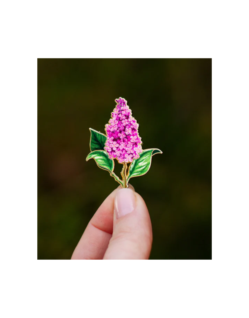 The Gray Muse Lilac Enamel Pin