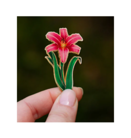 The Gray Muse Daylily Enamel Pin