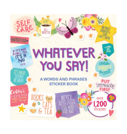 Peter Pauper Press Sticker Book Whatever You Say