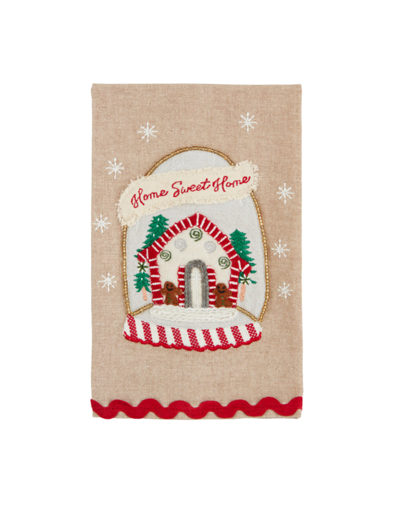 Mudpie SALE Gingerbread Home Towel